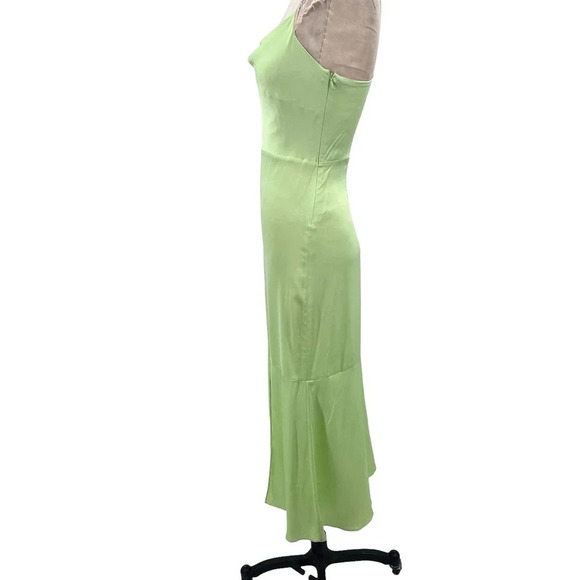 INTERMIX Paris‎ Silk Slip Dress Pistachio Green Size 0 - Picture 6 of 10